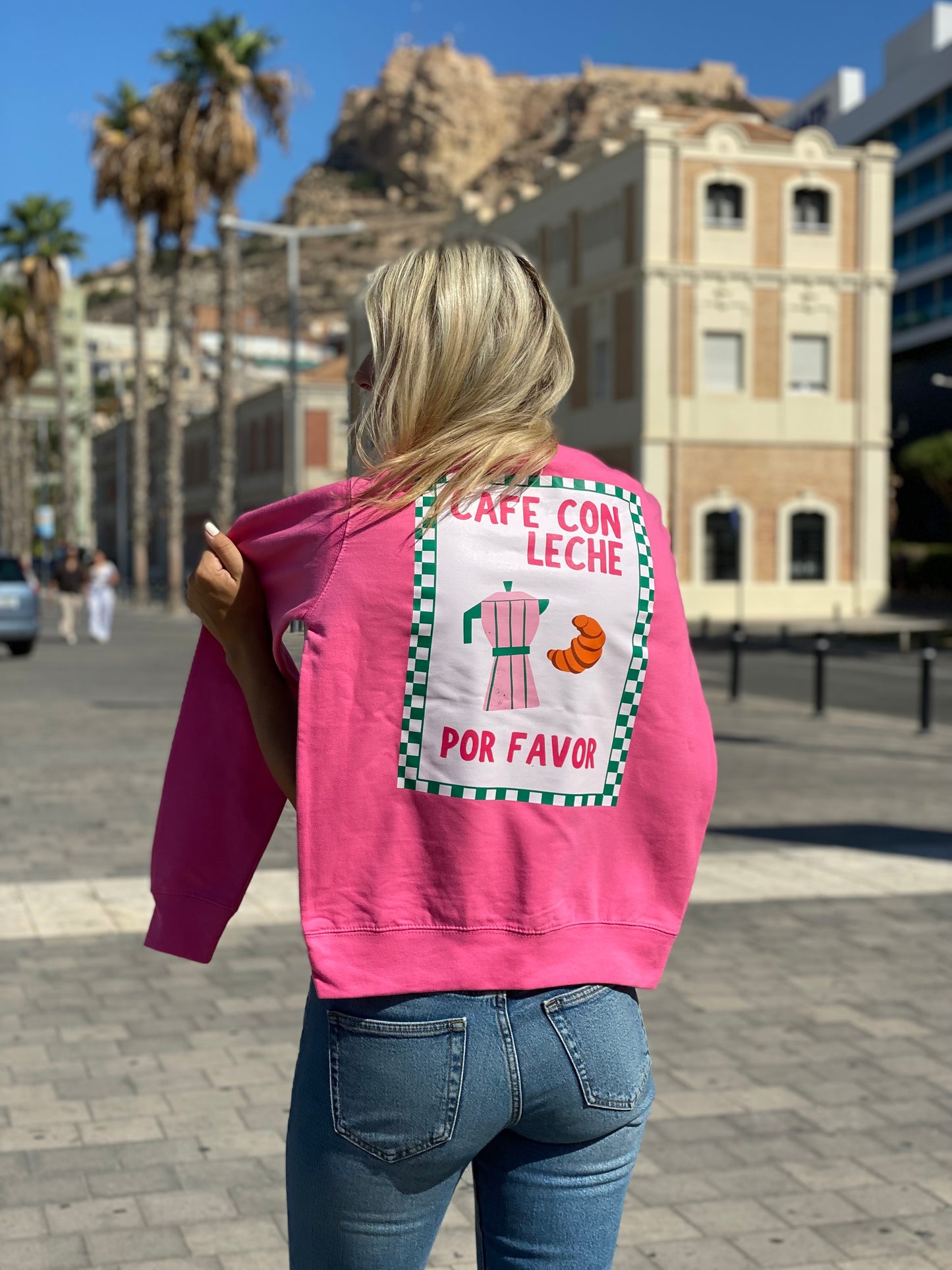 Cafe con leche - Pink sweater