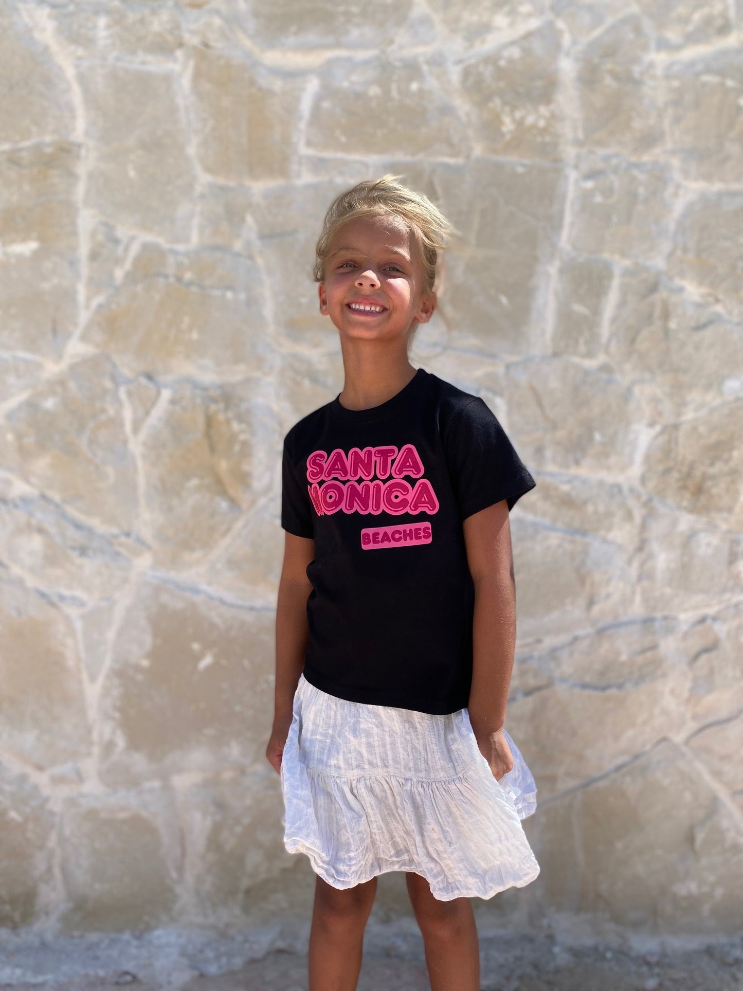Santa monica - Black T-shirt kids