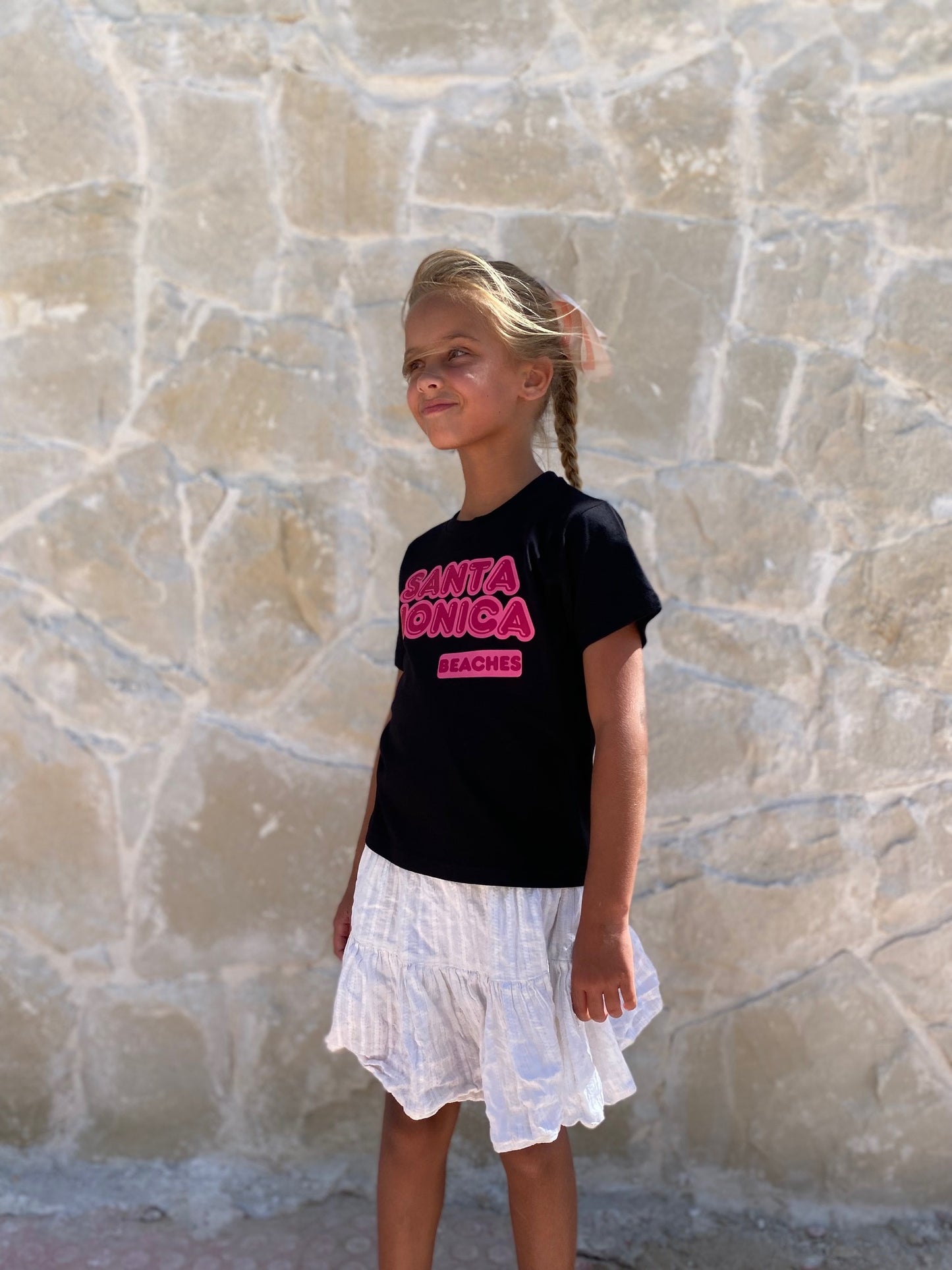 Santa monica - Black T-shirt kids