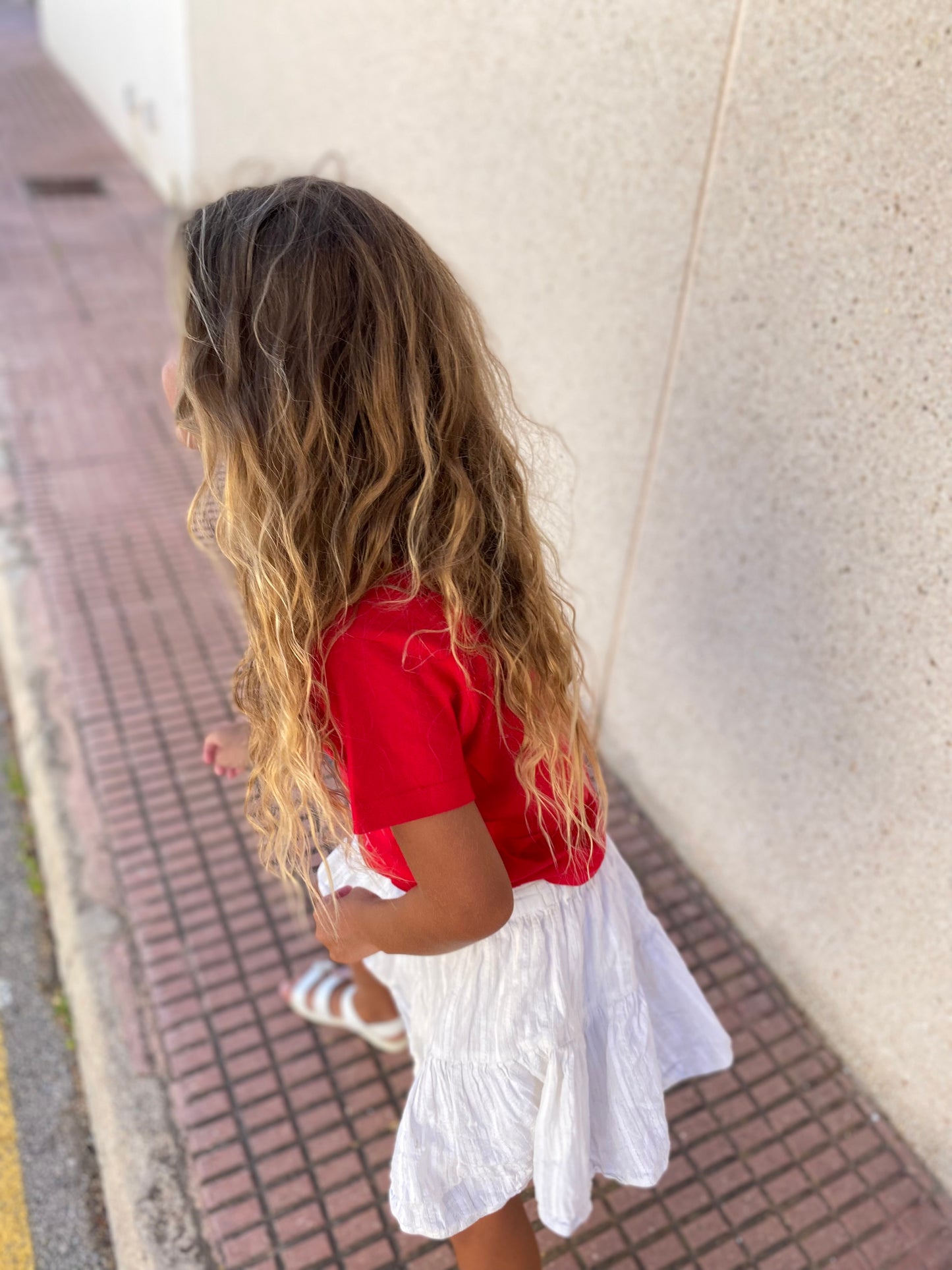 Amor y sol - Red T-shirt kids