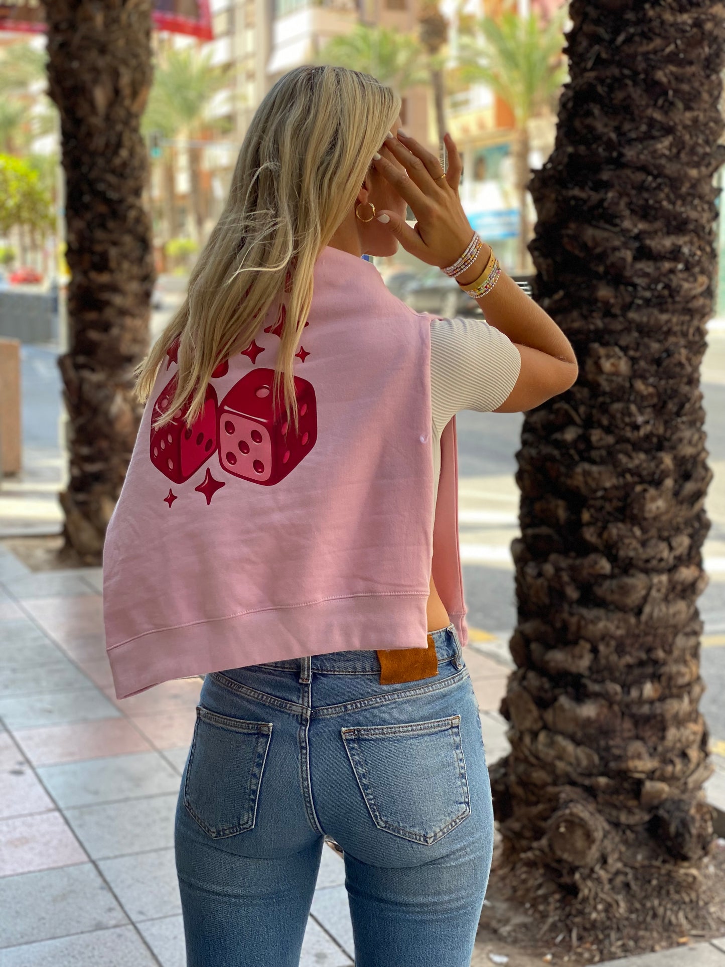 Lucky day - Lightpink sweater