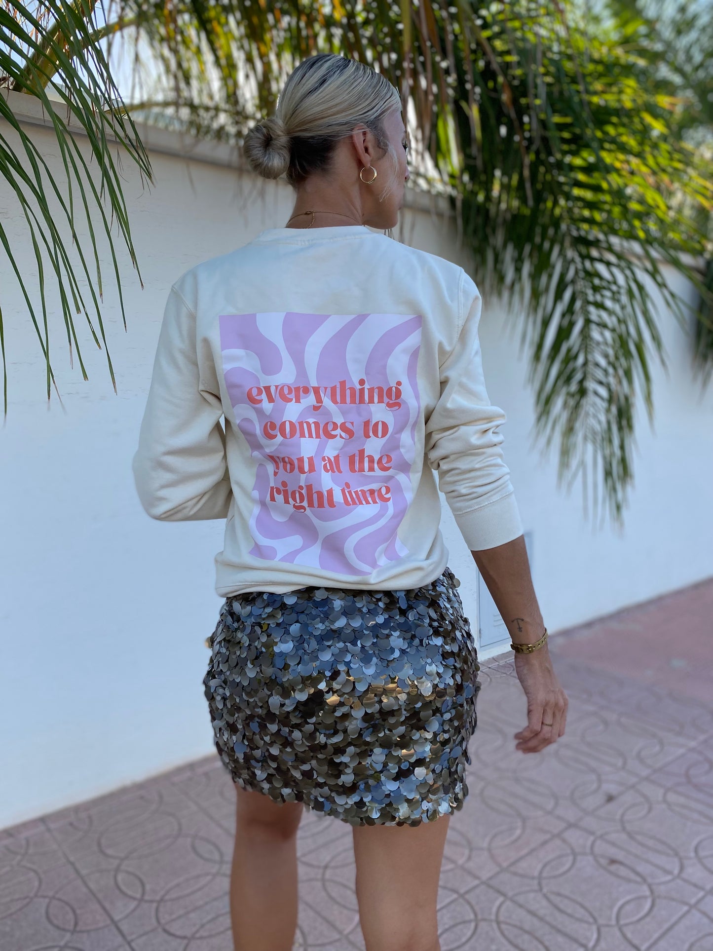 At the right time - Cream sweater