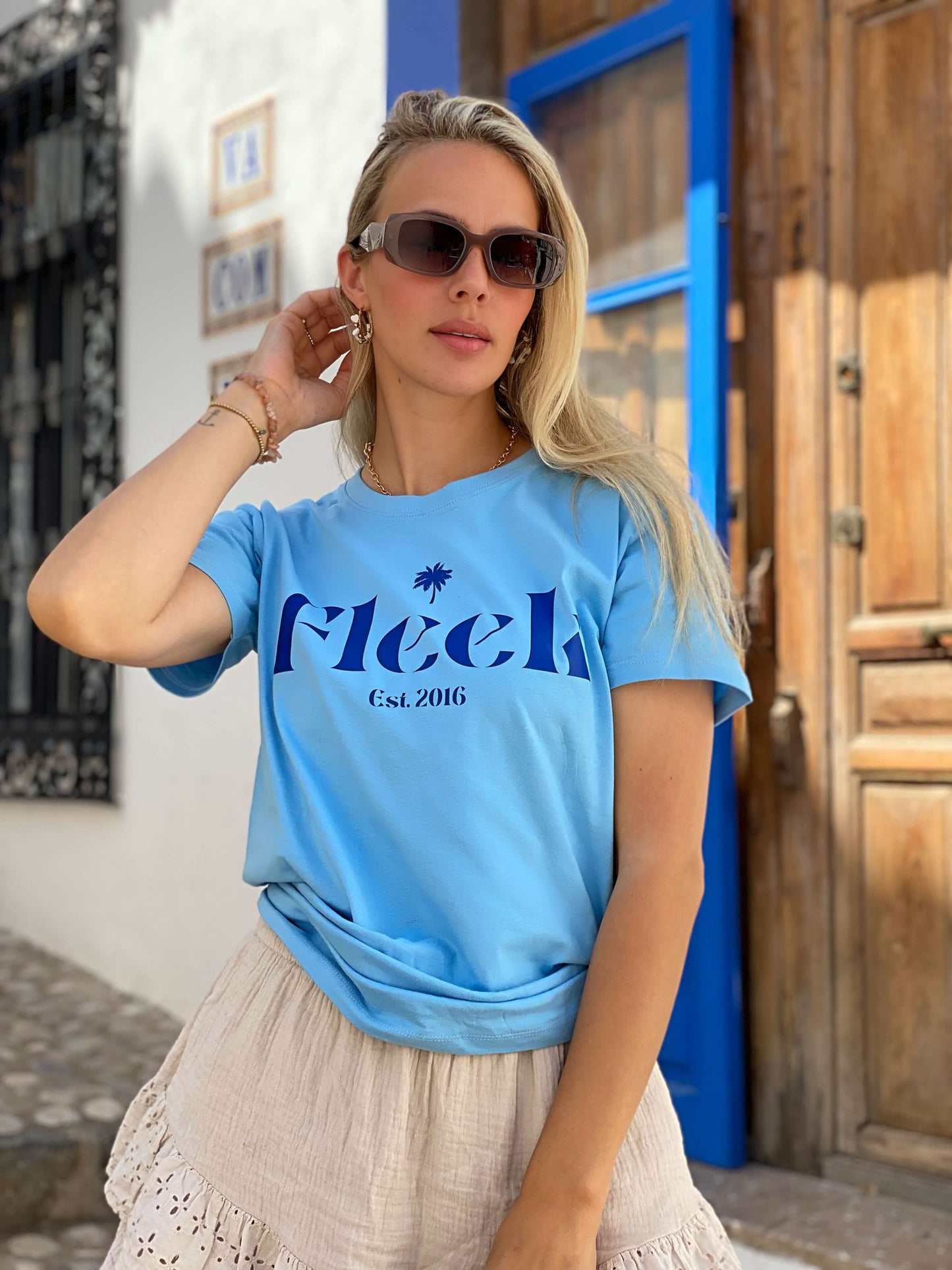 Fleek signature - Lightblue Tshirt