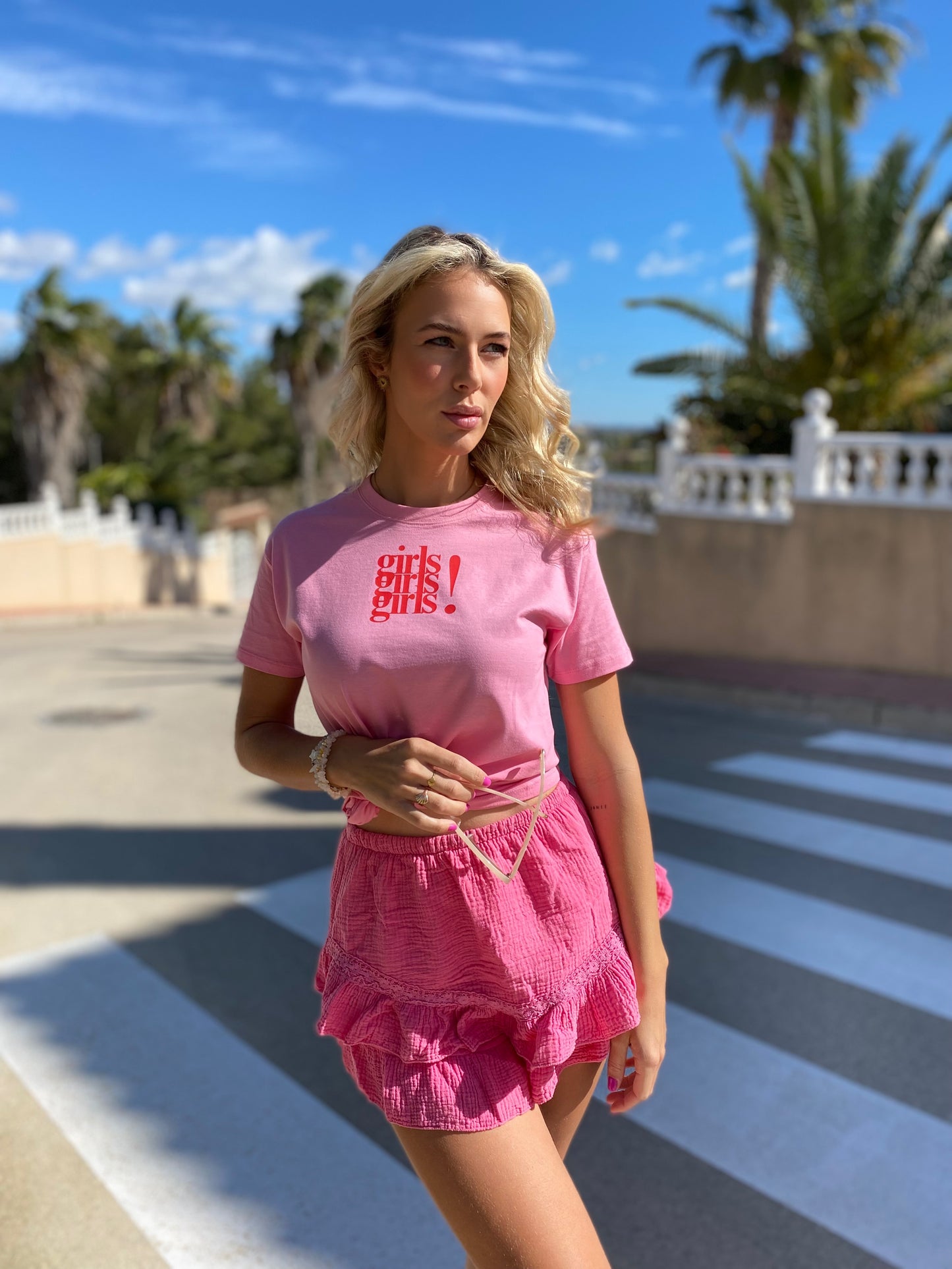 Girls girls girls - Pink T-shirt