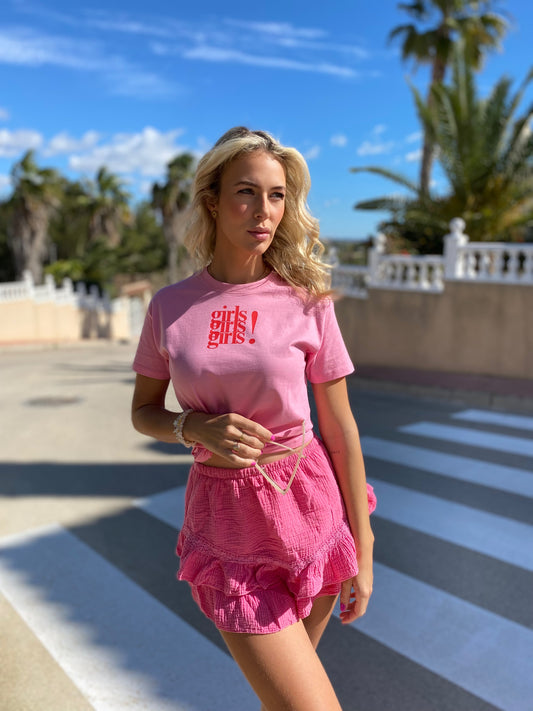 Girls girls girls - Pink T-shirt