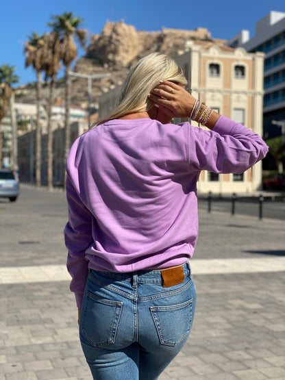Happy is the new rich - Lila sweater
