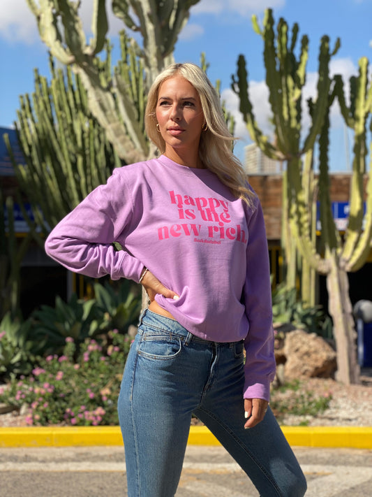 Happy is the new rich - Lila sweater