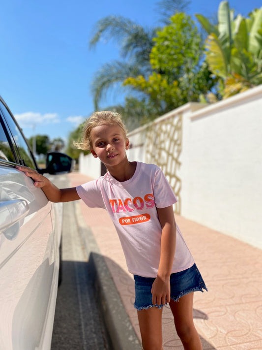 Tacos por favor - Lightpink T-shirt kids