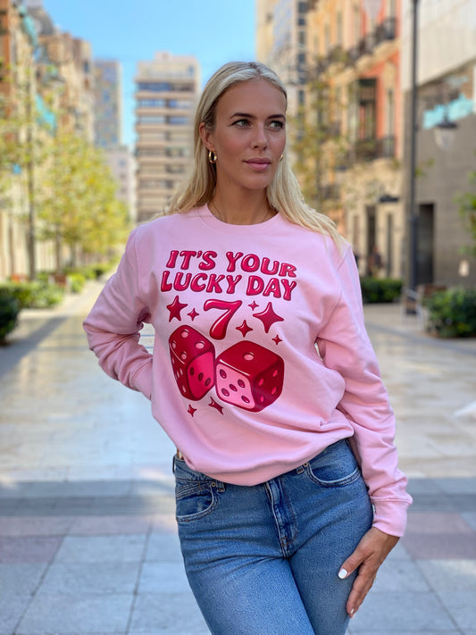 Lucky day - Lightpink sweater