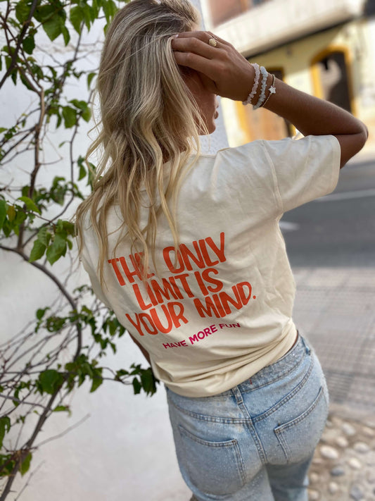 No Limit - Cream T-shirt