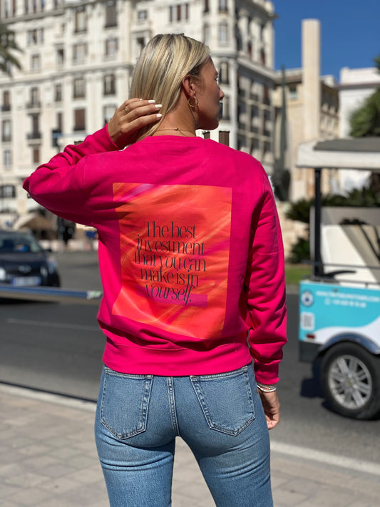 The best investment - Fuchsia sweater